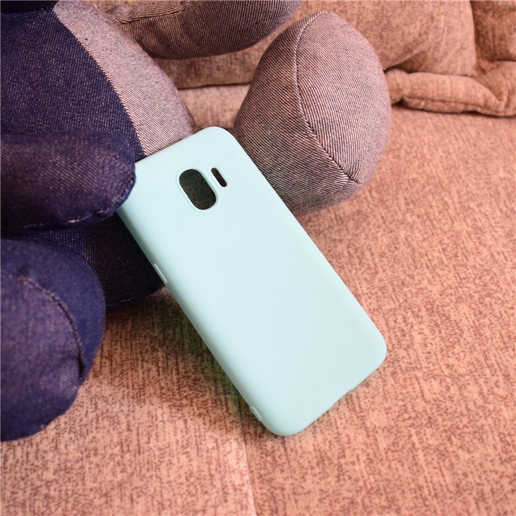 Soft Matte TPU Mobile Phone Case for Samsung Galaxy J2 Pro 2018 - Cyan-7