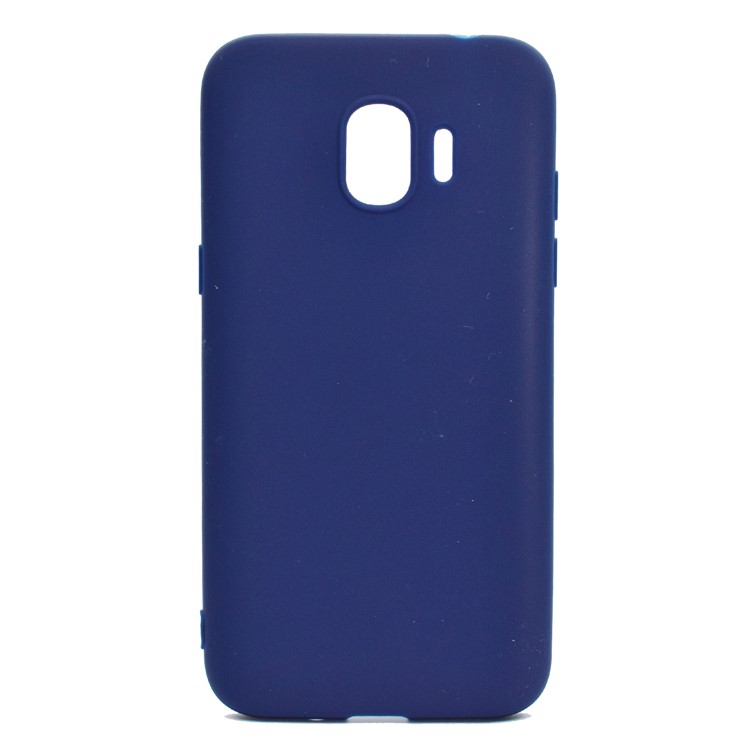 Soft Matte TPU Cell Phone Case for Samsung Galaxy J2 Pro 2018 - Dark Blue-2