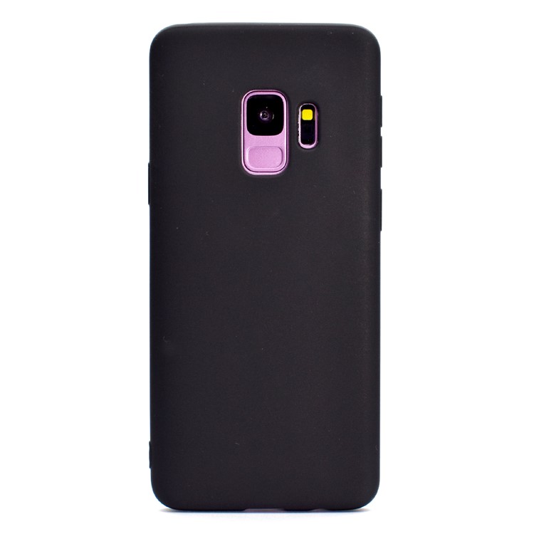 Solid Color Frosted Soft TPU Phone Case for Samsung Galaxy S9 G960 - Black-2