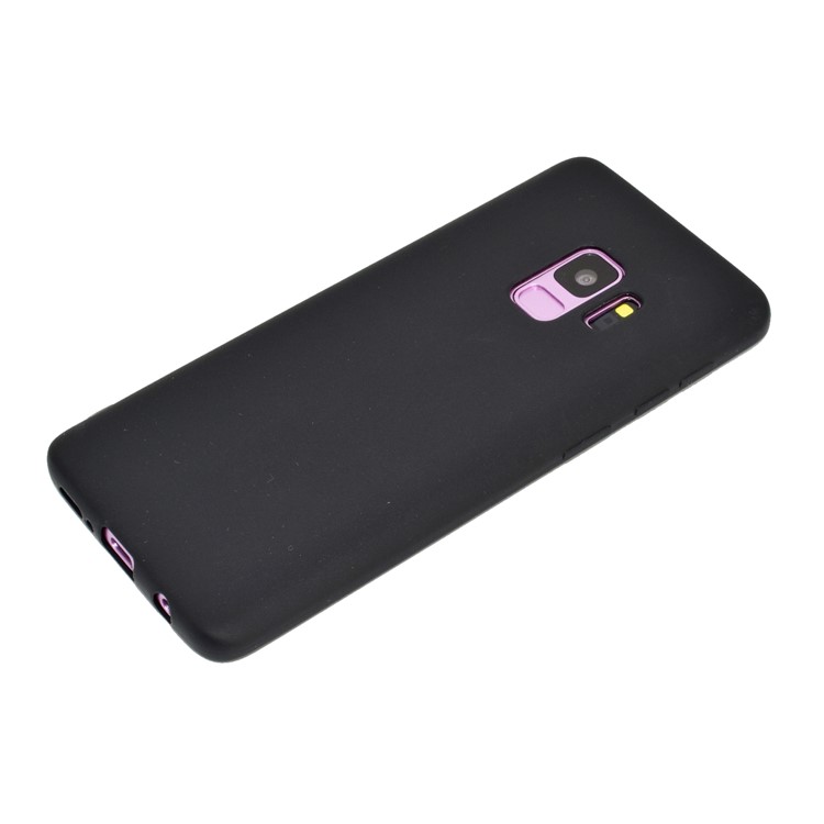 Solid Color Frosted Soft TPU Phone Case for Samsung Galaxy S9 G960 - Black-3