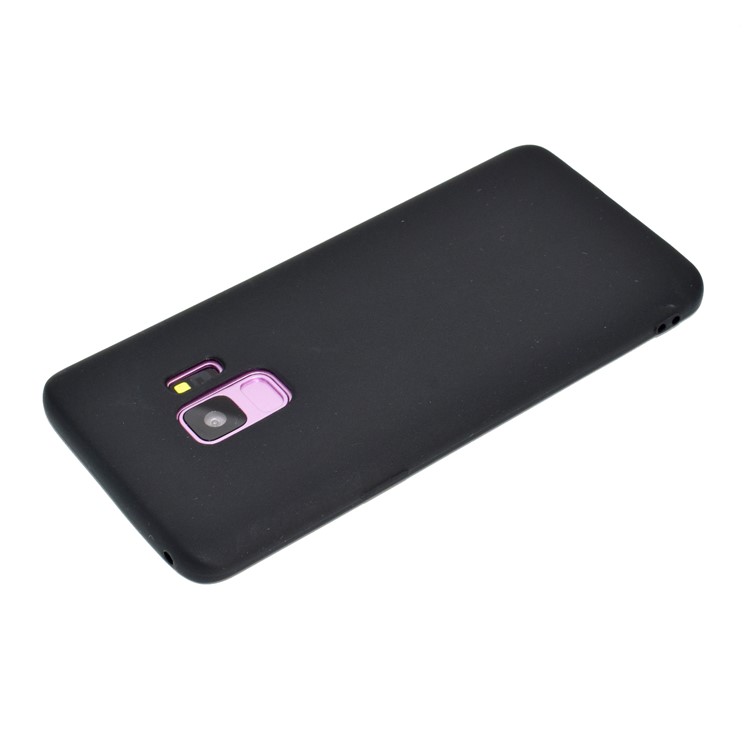 Solid Color Frosted Soft TPU Phone Case for Samsung Galaxy S9 G960 - Black-4