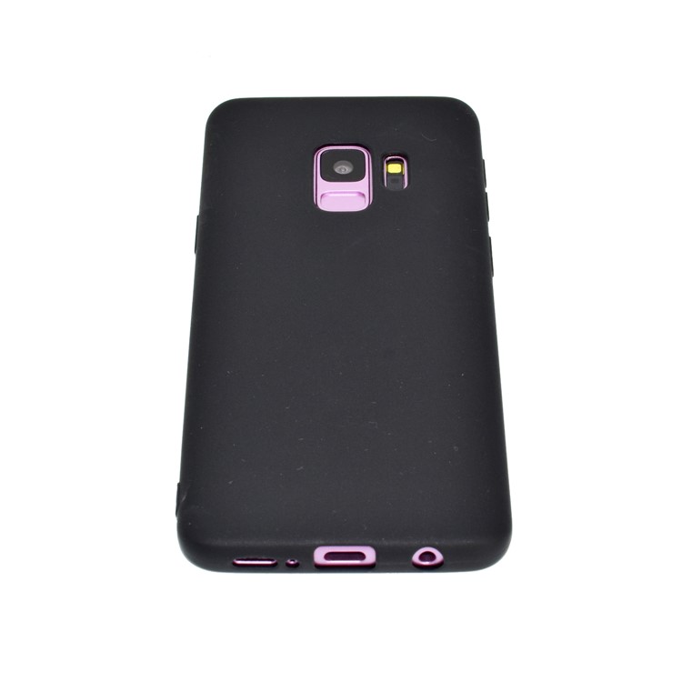 Solid Color Frosted Soft TPU Phone Case for Samsung Galaxy S9 G960 - Black-5