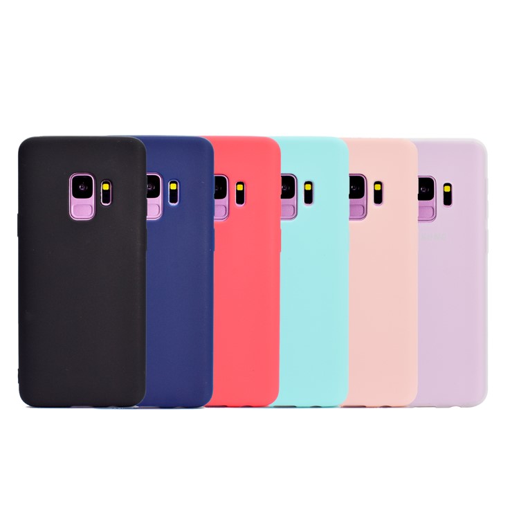 Solid Color Frosted Soft TPU Phone Case for Samsung Galaxy S9 G960 - Black-8