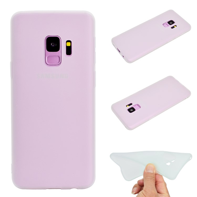

Solid Color Frosted Soft TPU Phone Cover for Samsung Galaxy S9 G960 - White
