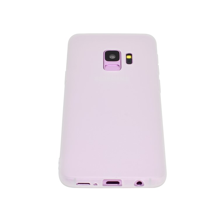 Solid Color Frosted Soft TPU Phone Cover for Samsung Galaxy S9 G960 - White-5