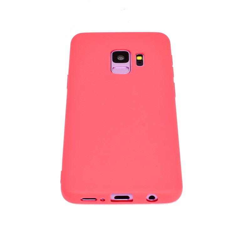 Solid Color Frosted Soft TPU Phone Shell for Samsung Galaxy S9 G960 - Red-5