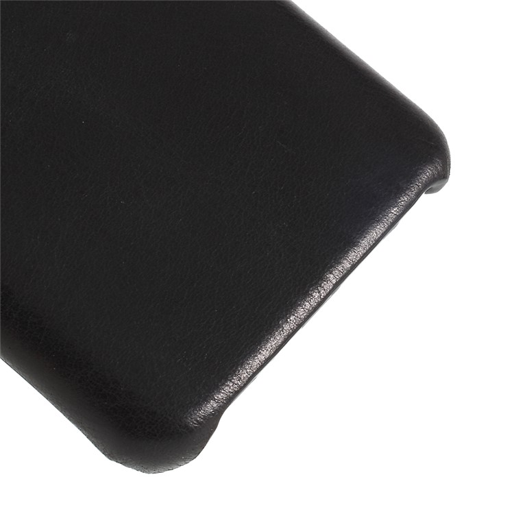 Retro Genuine Leather Coated PC Mobile Phone Case for Samsung Galaxy S9 SM-G960 - Black-5