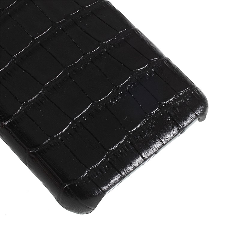 Crocodile Texture Genuine Leather Coated Plastic Case for Samsung Galaxy S9 SM-G960 - Black-5