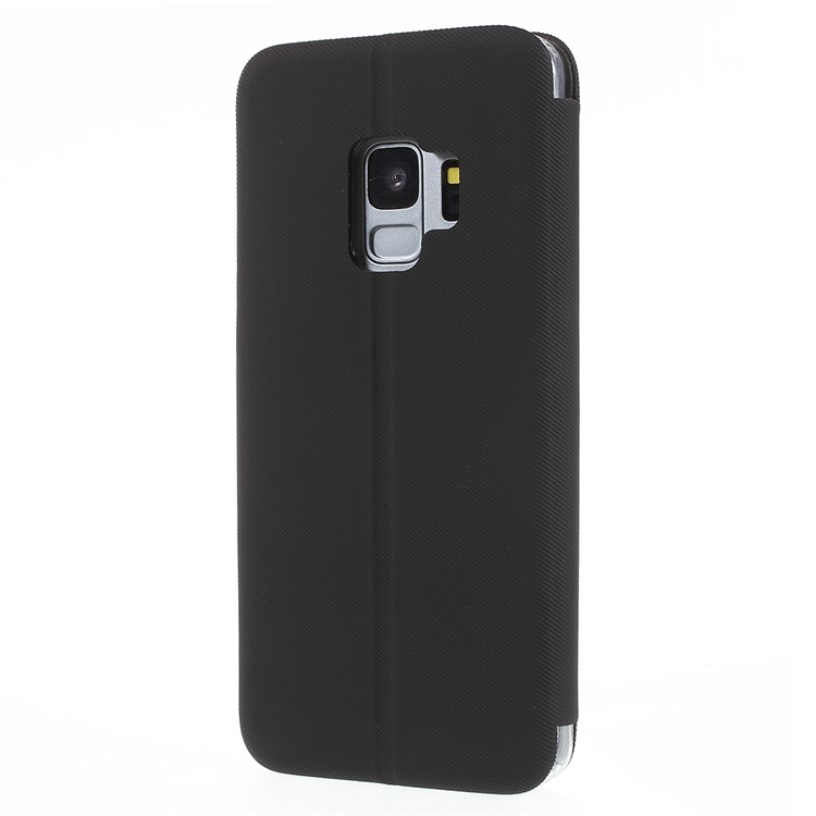 PU Leather Stand Phone Case with Card Holder for Samsung Galaxy S9 SM-G960 - Black-2