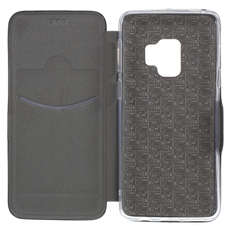 PU Leather Stand Phone Case with Card Holder for Samsung Galaxy S9 SM-G960 - Black-9