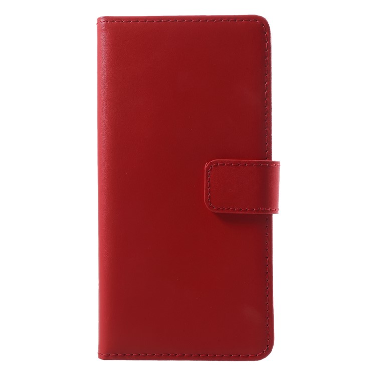 Split Leather Magnetic Wallet Stand Phone Shell for Samsung Galaxy S9 Plus SM-G965 - Red-3