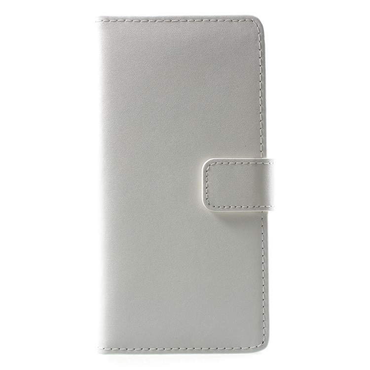 

Split Leather Magnetic Wallet Stand Phone Cover for Samsung Galaxy S9 Plus SM-G965 - White