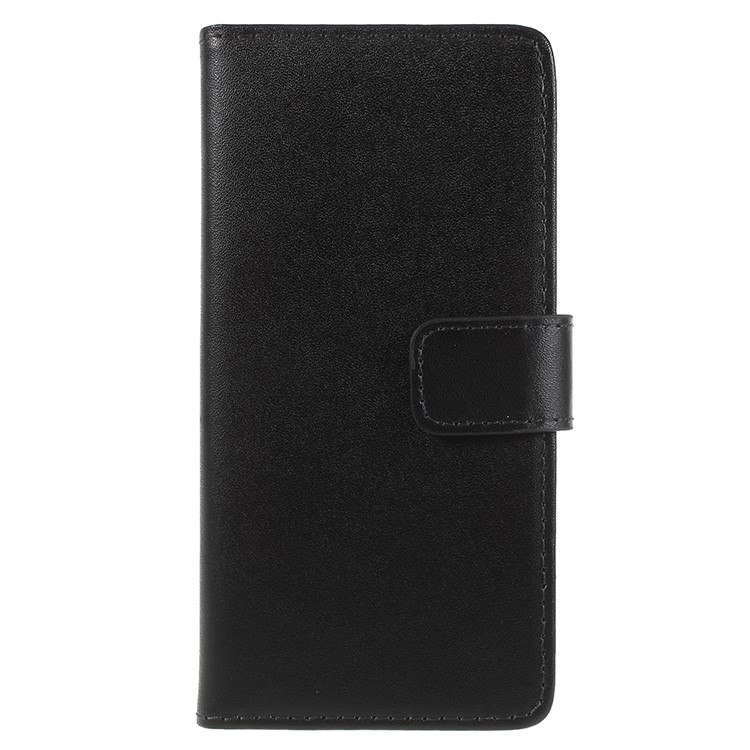 Split Leather Wallet Stand Cell Phone Case for Samsung Galaxy S9 SM-G960 - Black-3