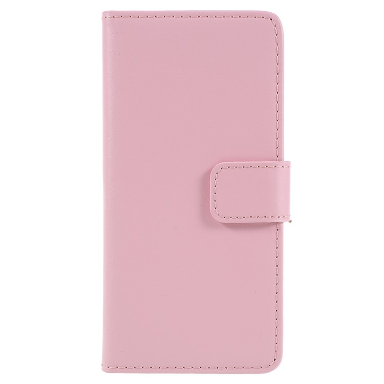 Split Leather Wallet Phone Casing for Samsung Galaxy S9 SM-G960 - Pink-1