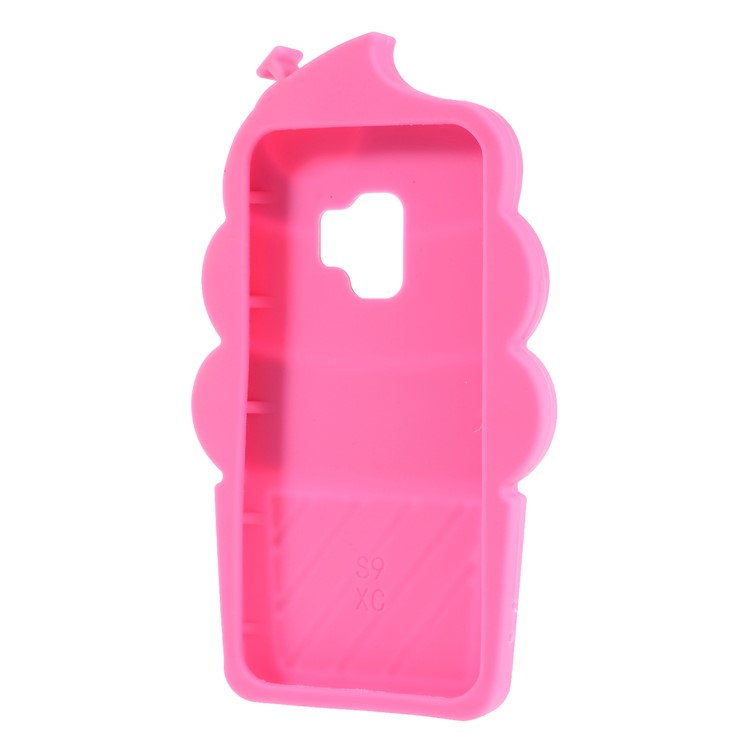 3D Cherry Ice Cream Silicone Mobile Phone Cover for Samsung Galaxy S9 SM-G960 - Rose-6