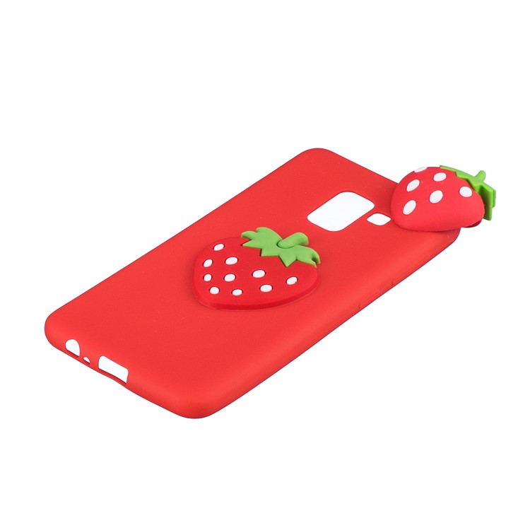 3D Cute Fruit Pattern Printing TPU Cover Case for Samsung Galaxy A5 (2018) - Strawberry-7