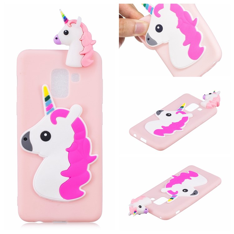 

3D Cute Doll Pattern Printing TPU Phone Case for Samsung Galaxy A5 (2018) - Unicorn