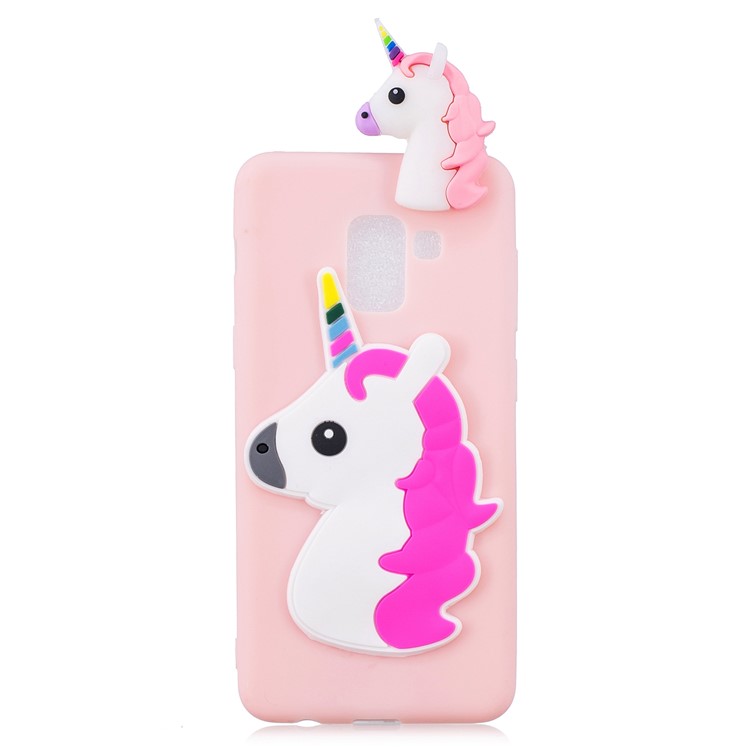 3D Cute Doll Pattern Printing TPU Phone Case for Samsung Galaxy A5 (2018) - Unicorn-3