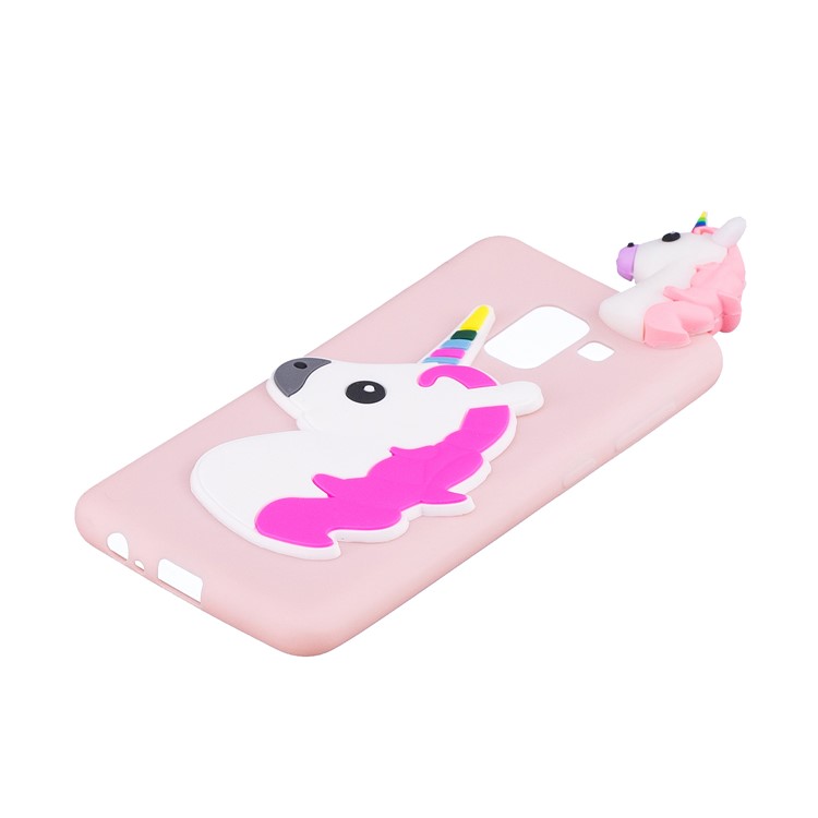 3D Cute Doll Pattern Printing TPU Phone Case for Samsung Galaxy A5 (2018) - Unicorn-7