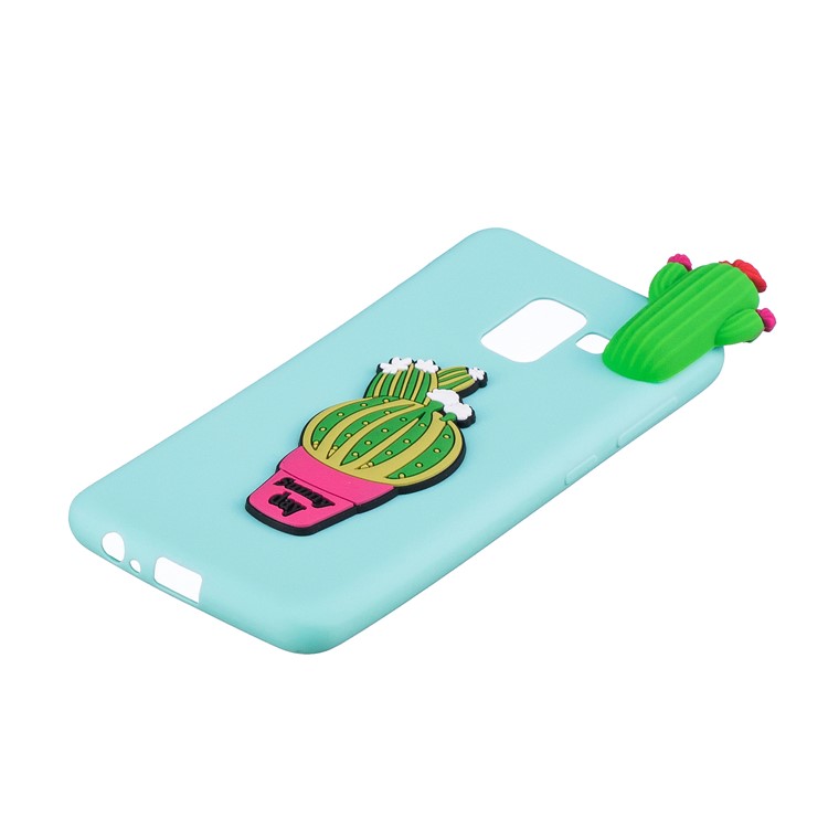 3D Cute Plant Pattern Printing TPU Protective Case for Samsung Galaxy A5 (2018) - Cactus-12