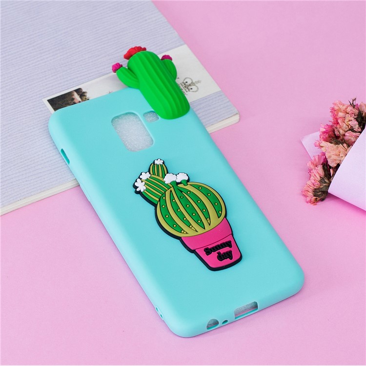 3D Cute Plant Pattern Printing TPU Protective Case for Samsung Galaxy A5 (2018) - Cactus-5