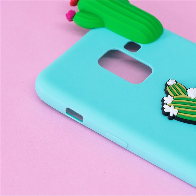 3D Cute Plant Pattern Printing TPU Protective Case for Samsung Galaxy A5 (2018) - Cactus-6