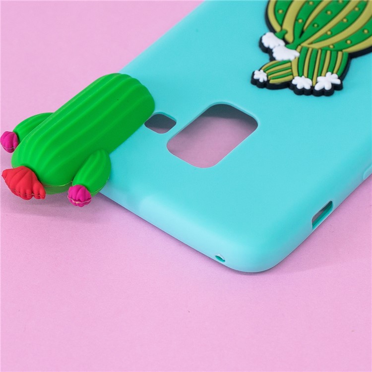 3D Cute Plant Pattern Printing TPU Protective Case for Samsung Galaxy A5 (2018) - Cactus-7