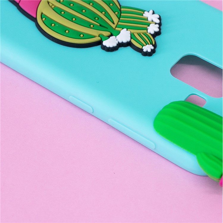 3D Cute Plant Pattern Printing TPU Protective Case for Samsung Galaxy A5 (2018) - Cactus-8