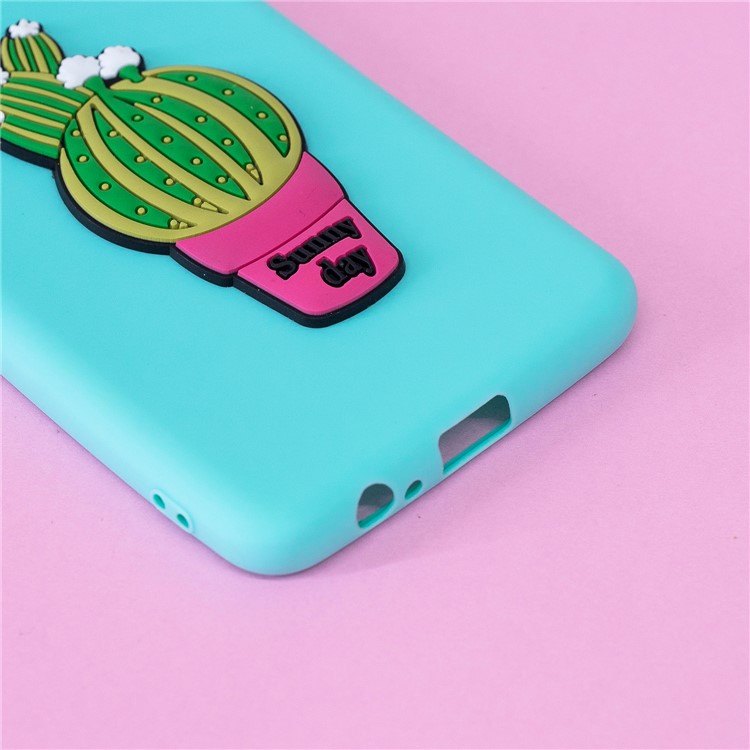3D Cute Plant Pattern Printing TPU Protective Case for Samsung Galaxy A5 (2018) - Cactus-9