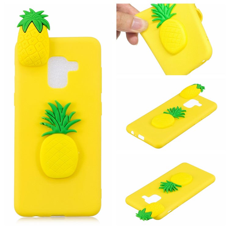3D Fruit Pattern Printing TPU Phone Cover Case for Samsung Galaxy A5 (2018) - Pineapple-1