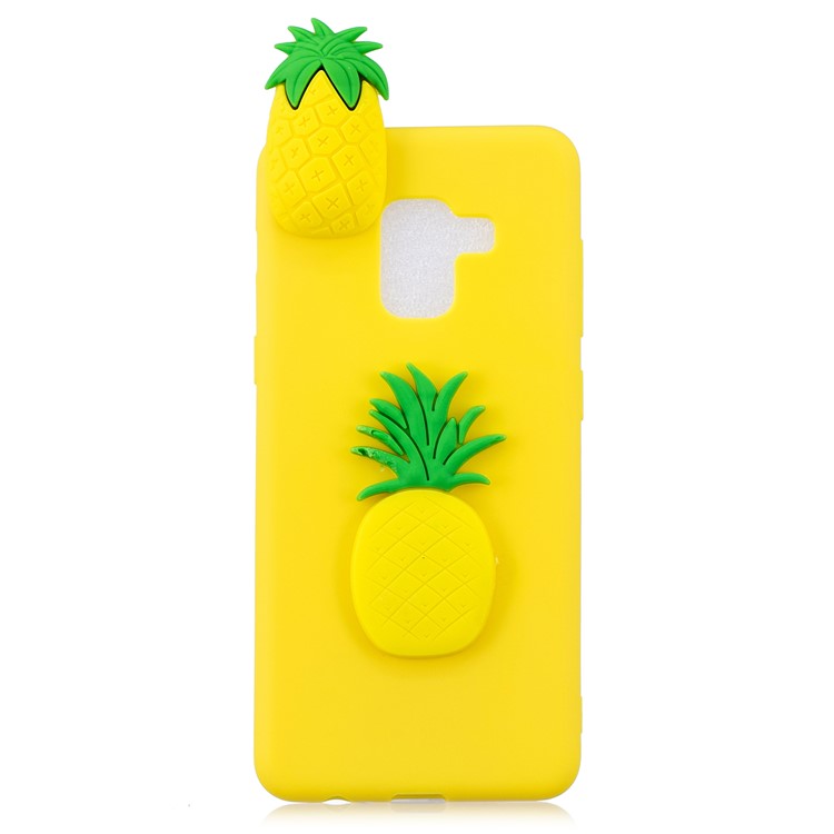 3D Fruit Pattern Printing TPU Phone Cover Case for Samsung Galaxy A5 (2018) - Pineapple-3