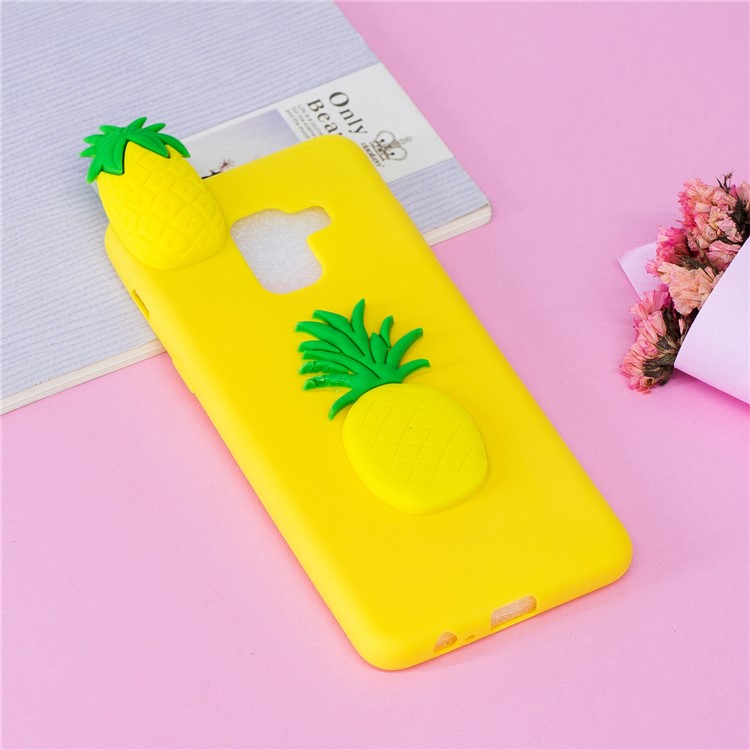 3D Fruit Pattern Printing TPU Phone Cover Case for Samsung Galaxy A5 (2018) - Pineapple-5