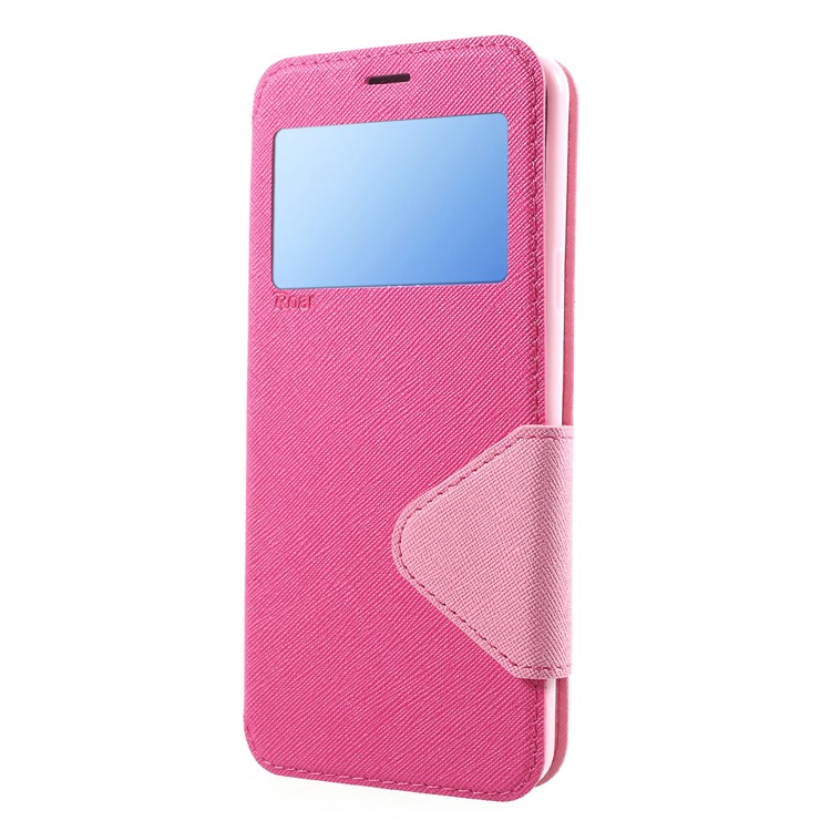 ROAR KOREA View Window Leather Stand Phone Casing for Samsung Galaxy S9 Plus SM-G965 - Rose-3