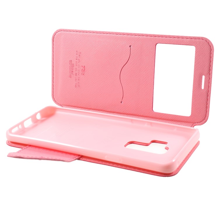 ROAR KOREA View Window Leather Stand Phone Casing for Samsung Galaxy S9 Plus SM-G965 - Rose-6