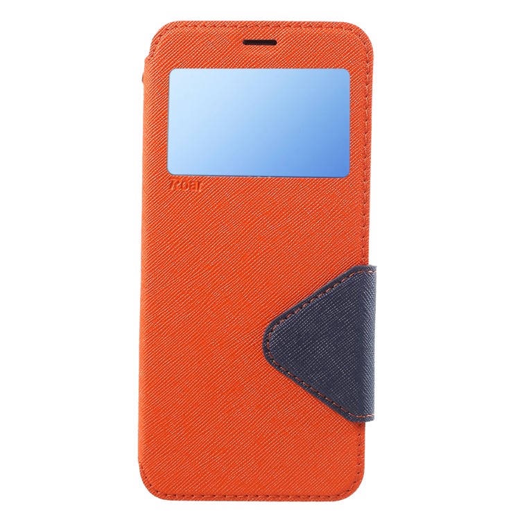 ROAR KOREA View Window Leather Stand Shell for Samsung Galaxy S9 Plus SM-G965 - Orange-1