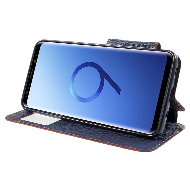 ROAR KOREA View Window Leather Stand Shell for Samsung Galaxy S9 Plus SM-G965 - Orange-4