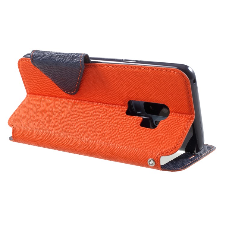 ROAR KOREA View Window Leather Stand Shell for Samsung Galaxy S9 Plus SM-G965 - Orange-5