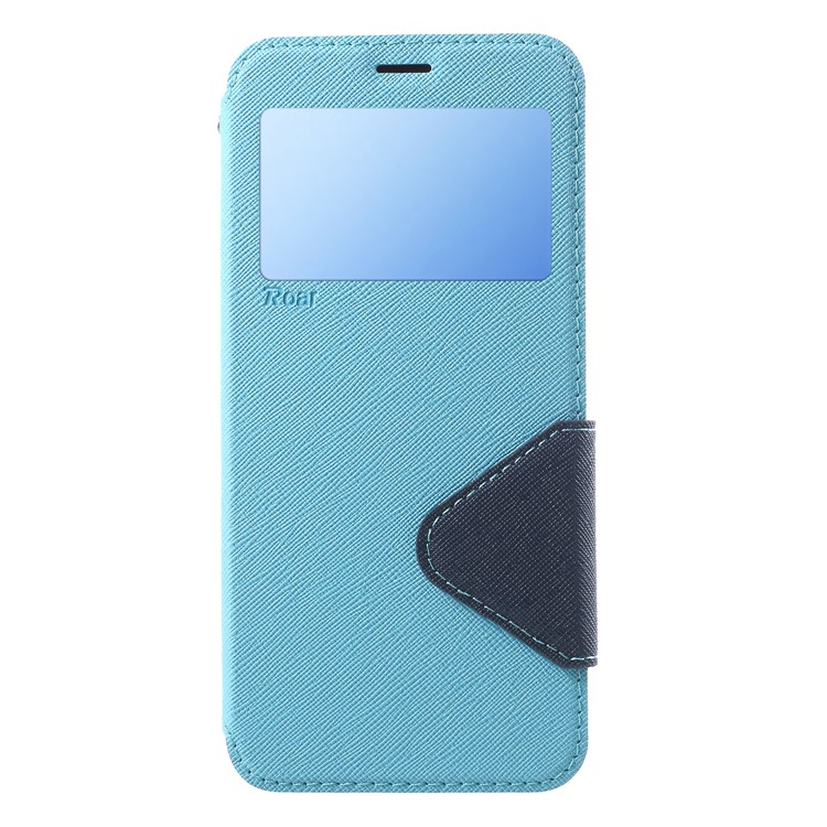 

ROAR KOREA View Window Leather Card Holder Flip Cover for Samsung Galaxy S9 Plus SM-G965 - Baby Blue