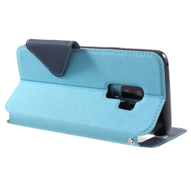 ROAR KOREA View Window Leather Card Holder Flip Cover for Samsung Galaxy S9 Plus SM-G965 - Baby Blue-5