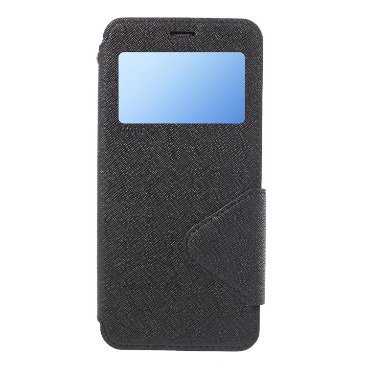 ROAR KOREA View Window Leather Card Holder Mobile Cover for Samsung Galaxy S9 SM-G960 - Black-3