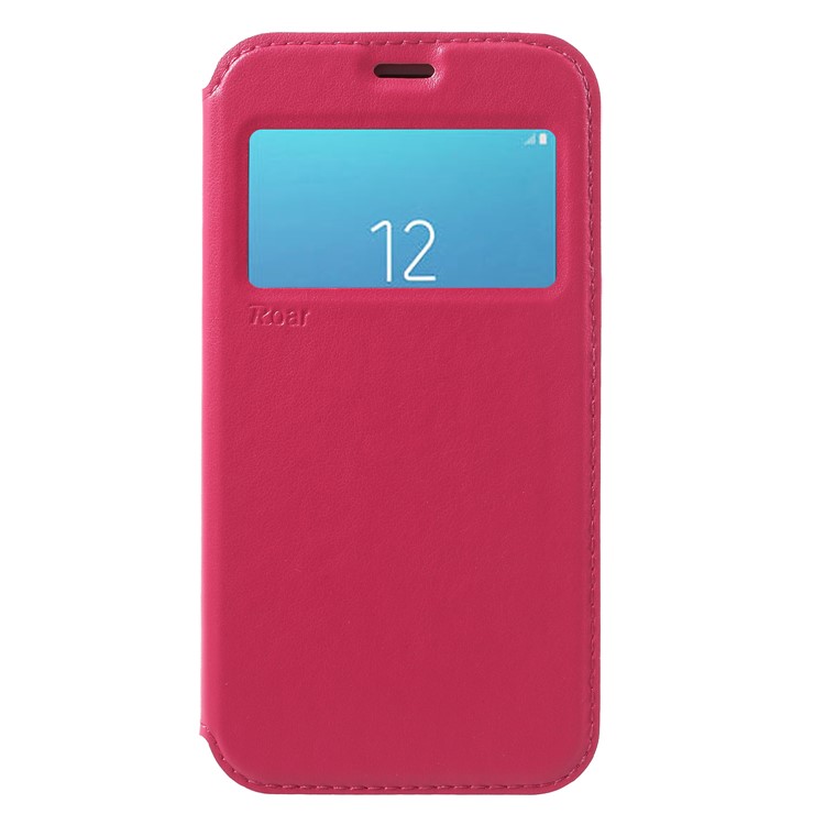 ROAR KOREA View Window Noble Leather Flip Stand Case for Samsung Galaxy J2 Pro 2018 - Rose-3