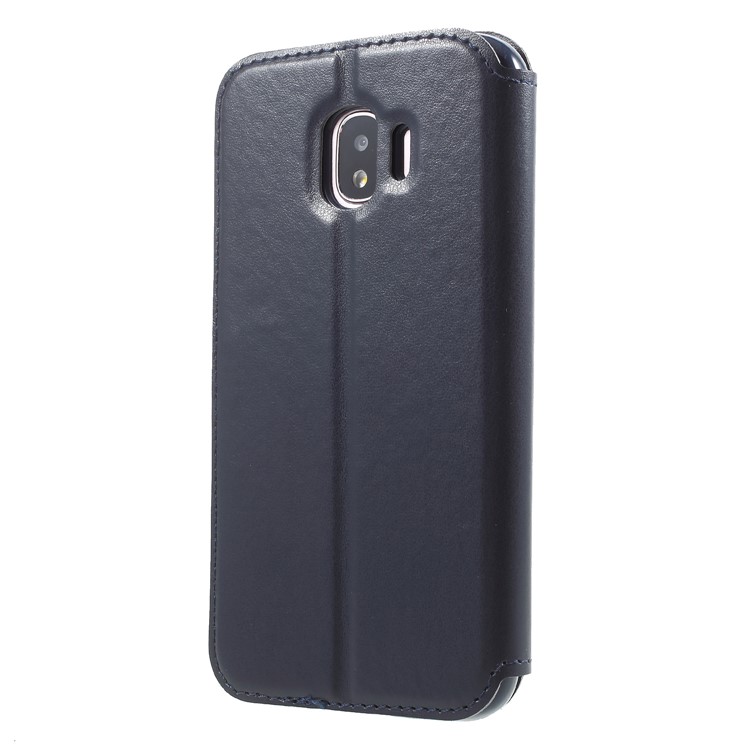 ROAR View Window Noble Leather Flip Stand Mobile Case for Samsung Galaxy J2 Pro 2018 - Dark Blue-2