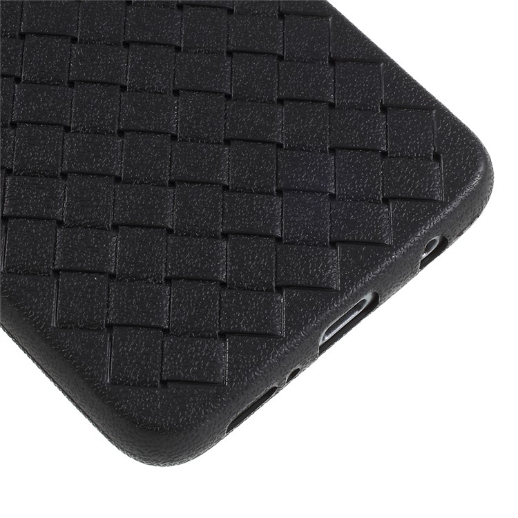Woven Pattern Flexible TPU Back Phone Case for Samsung Galaxy S9 SM-G960 - Black-5