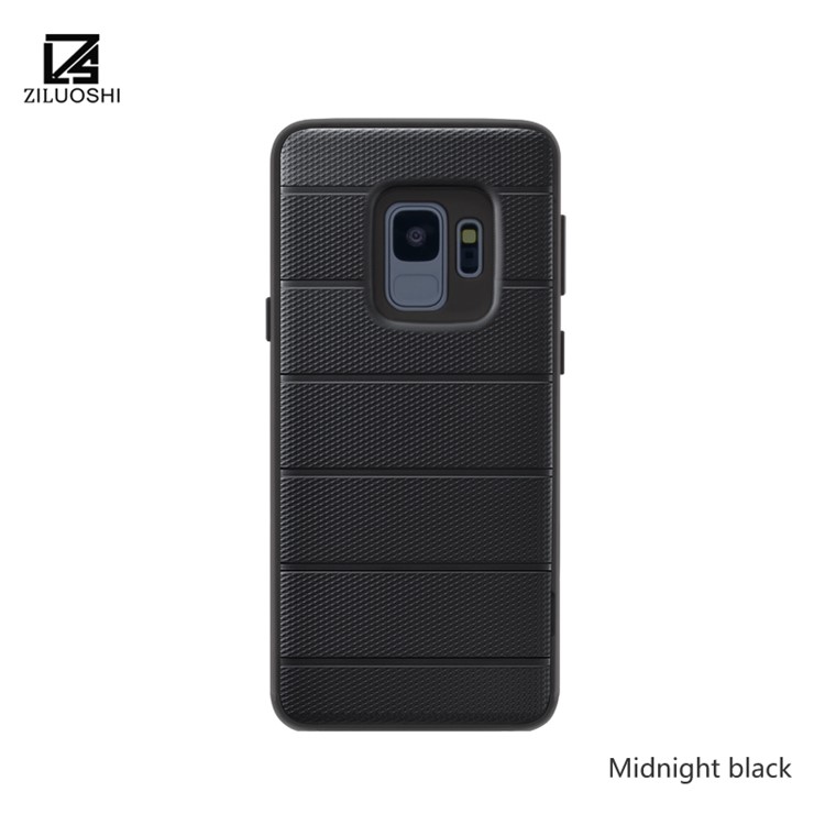 Anti-slip TPU+PC Hybrid Case with Kickstand for Samsung Galaxy S9 G960 - Black-2