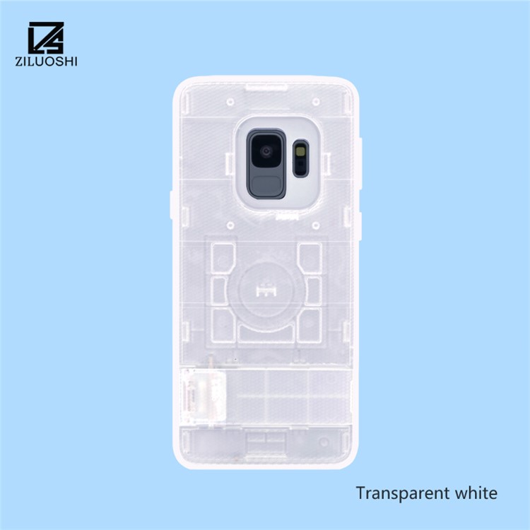 Anti-slip TPU+PC Hybrid Cover with Kickstand for Samsung Galaxy S9 G960 - White-2