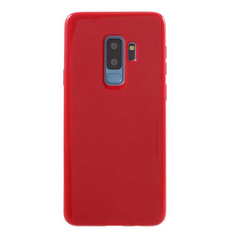 Solid Color Glossy Soft TPU Phone Case for Samsung Galaxy S9 Plus SM-G965 - Red-2