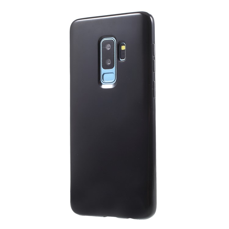 Solid Color Glossy Soft TPU Phone Cover for Samsung Galaxy S9 Plus SM-G965 - Black-3
