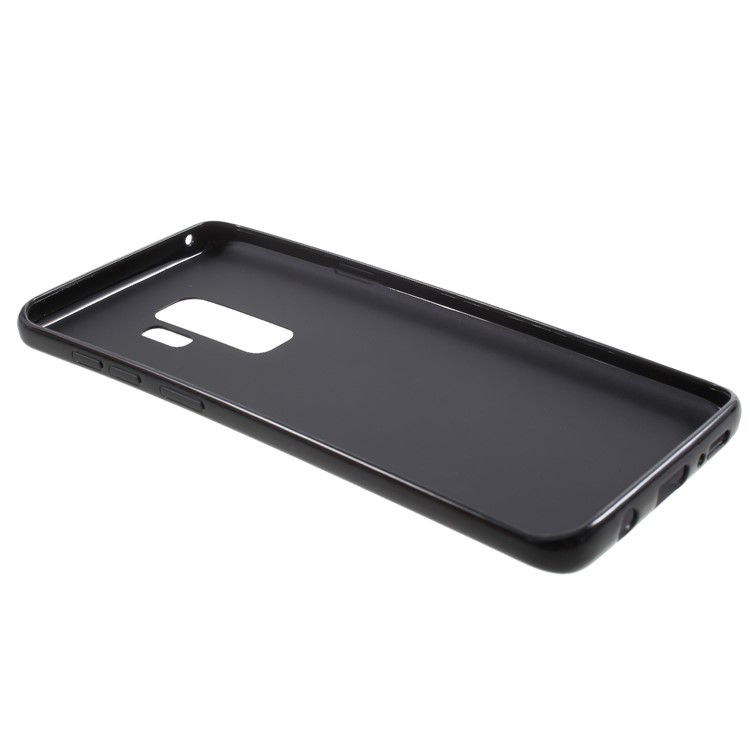 Solid Color Glossy Soft TPU Phone Cover for Samsung Galaxy S9 Plus SM-G965 - Black-7