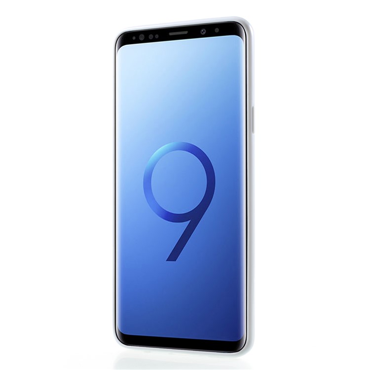 Solid Color Glossy Soft TPU Phone Shell for Samsung Galaxy S9 Plus SM-G965 - White-2