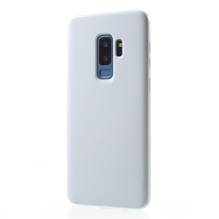 Solid Color Glossy Soft TPU Phone Shell for Samsung Galaxy S9 Plus SM-G965 - White-3